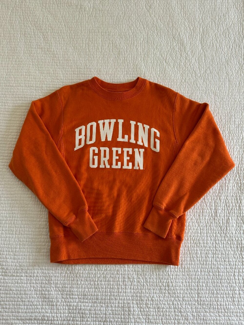 Champion Reverse Weave Bowling Green Orange Crewneck Sweatshirt Small NCAA
